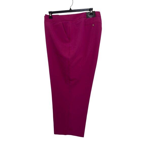 Worthington Woman Modern Fit Straight Leg Ankle Pants Size 30W Adventure Pink - Picture 14 of 14